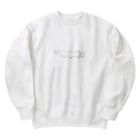 灰皿のイカに見えるプラチナアリゲーターガーさん Heavyweight Crew Neck Sweatshirt