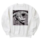 デイリーニューアイテムストアの少しだけ可愛いワニさん Heavyweight Crew Neck Sweatshirt