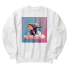 Tmagoの空飛ぶゾウ♪ Heavyweight Crew Neck Sweatshirt