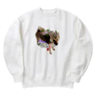 panchanphotoanimalsの豆柴こまりシリーズグッズ Heavyweight Crew Neck Sweatshirt