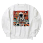 宇宙開発デザイン科のスペースクッキング 寿司編 Heavyweight Crew Neck Sweatshirt