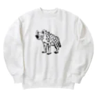 すずきいくやのハイエナの笑声 Heavyweight Crew Neck Sweatshirt