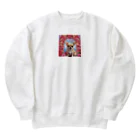 チワワ愛好家ショップの王室の秘密とチワワと薔薇 Heavyweight Crew Neck Sweatshirt