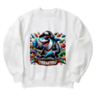 DJシャークのDJシャーク(thank you) Heavyweight Crew Neck Sweatshirt