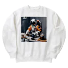 宇宙開発デザイン科のモーニングルーティン Heavyweight Crew Neck Sweatshirt