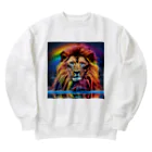 てきとーおんらいんのライオン Heavyweight Crew Neck Sweatshirt