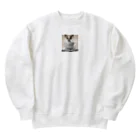 保護犬ミミのティーカップチワワ Heavyweight Crew Neck Sweatshirt