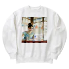 MistyStarkの日本人女性カフェ Heavyweight Crew Neck Sweatshirt