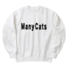 catsdogssweetのmany cats  Heavyweight Crew Neck Sweatshirt