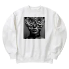 影のアートショップの花の目覚め Heavyweight Crew Neck Sweatshirt