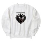 Love and peace to allの私は鉄の心臓を持っています Heavyweight Crew Neck Sweatshirt