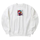 TokyoKimchiの柴犬ウニのスケボー Heavyweight Crew Neck Sweatshirt