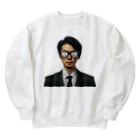 万年素人ショップの増税眼鏡 Heavyweight Crew Neck Sweatshirt