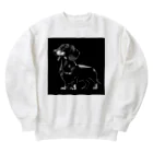 calcium369のダックスフンド Heavyweight Crew Neck Sweatshirt