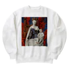 世界美術商店の聖母子と天使たち / Virgin and Child Surrounded by Angels Heavyweight Crew Neck Sweatshirt