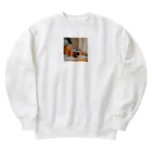 クゥStoreのレトロな世界 Heavyweight Crew Neck Sweatshirt