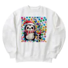 MistyStarkのペンギン犬 Heavyweight Crew Neck Sweatshirt