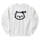 終わらない夢🌈の可愛いにゃんこ🐱💞 Heavyweight Crew Neck Sweatshirt