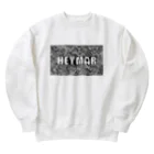 heymar の HEYMARロゴ　黒 Heavyweight Crew Neck Sweatshirt