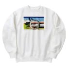 浮世絵屋の北斎「富嶽三十六景⑤　尾州不二見原」葛飾北斎の浮世絵 Heavyweight Crew Neck Sweatshirt