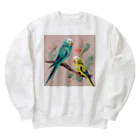 pinetreeのインコ１ Heavyweight Crew Neck Sweatshirt