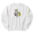 🍩tarojiro(たろじろ) shop🍩のサラリーマン早着替え Heavyweight Crew Neck Sweatshirt