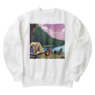 キュンとなる出会いをのキャンプ気分 Heavyweight Crew Neck Sweatshirt