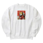 スペースドッグ・ラボのスペース柴犬探検隊 Heavyweight Crew Neck Sweatshirt