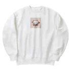 mini_asuのCut 猫 Heavyweight Crew Neck Sweatshirt