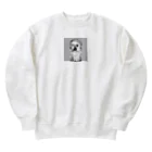 びとらびのアンニュイなヘッドホンオウムちゃんの音楽日常 Heavyweight Crew Neck Sweatshirt