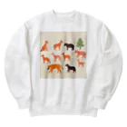 ZUZUKAMAのゆるくてかわいい動物の群れ Heavyweight Crew Neck Sweatshirt