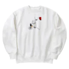 もぐ@酒場とおつまみ日記のビールとおでん Heavyweight Crew Neck Sweatshirt