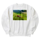 化けわらじ工房のおひるね化けわらじ Heavyweight Crew Neck Sweatshirt