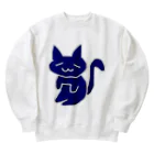 @youの青い猫 Heavyweight Crew Neck Sweatshirt