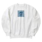 Blue: ユニークな雑貨の宝庫の青のアート Heavyweight Crew Neck Sweatshirt