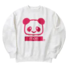 petitringo -プチリンゴ-のパンダのロック Heavyweight Crew Neck Sweatshirt