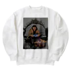 ももた。のきんぐおぶきんぐ Heavyweight Crew Neck Sweatshirt