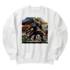 こまイヌ屋たちの十二神将バサラロボ Heavyweight Crew Neck Sweatshirt