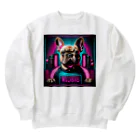 ChicCanvas Boutiqueの近未来的なフレンチブルドッグ Heavyweight Crew Neck Sweatshirt