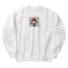 にゃんたみやの冬の夜の夢 Heavyweight Crew Neck Sweatshirt