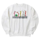 森図鑑の[森図鑑] 仲間に入れて（背景なし） Heavyweight Crew Neck Sweatshirt