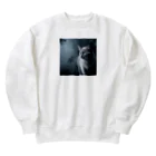 ZZRR12の「境界を見つめる猫の眼差し」 Heavyweight Crew Neck Sweatshirt