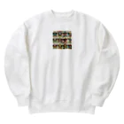 minishokoのアメコミ風コラージュ Heavyweight Crew Neck Sweatshirt