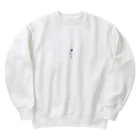 reo_pageの見上げる女性 Heavyweight Crew Neck Sweatshirt