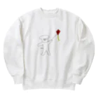 さときちの凧揚げスマイルドッグ Heavyweight Crew Neck Sweatshirt