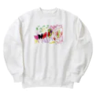 みーみちゃんのお店のみーみちゃんのあおむし Heavyweight Crew Neck Sweatshirt