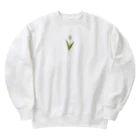 rilybiiのCream Tulip Heavyweight Crew Neck Sweatshirt