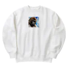 Animal_murmurのゴリラ呟き Heavyweight Crew Neck Sweatshirt