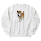 高速道路屋さんのツリ目犬 Heavyweight Crew Neck Sweatshirt