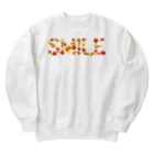 junichi-goodsのバルーン文字「SMILE」（赤色系） Heavyweight Crew Neck Sweatshirt